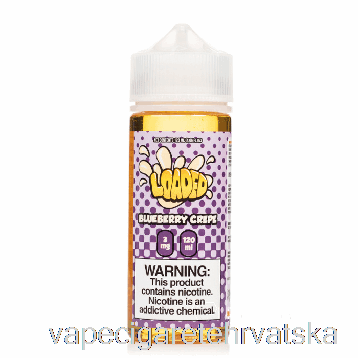 Vape Cigarete Borovnica Crepe - Puna E-tekućina - Nemilosrdne Pare - 120 Ml 6 Mg
